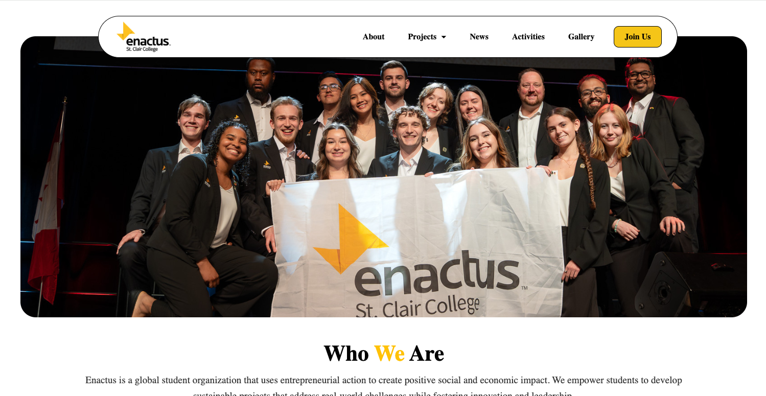 Enactus St. Clair website