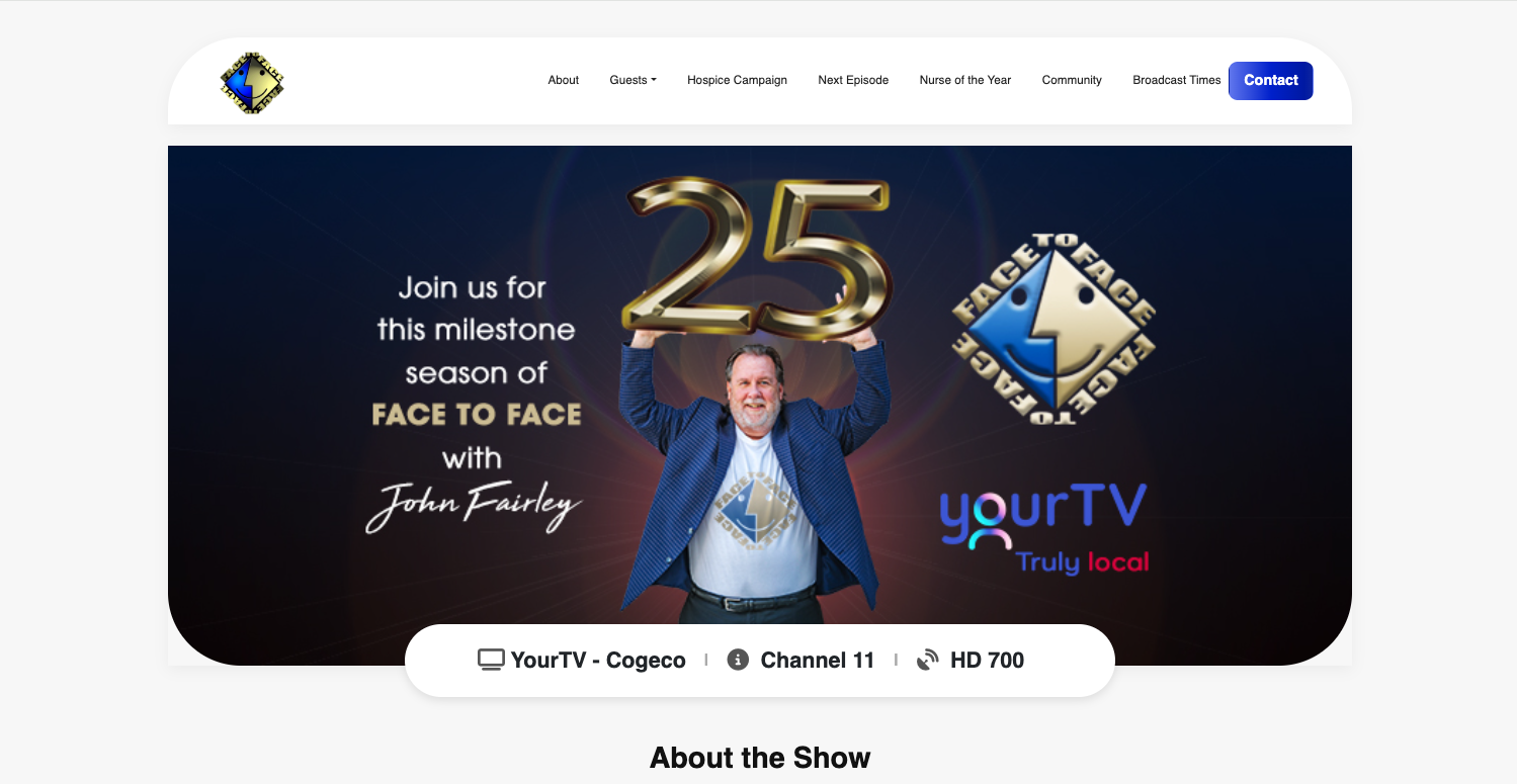 Face-to-Face TV website